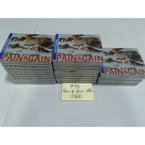 Paramount Pain & Gain Blu-ray DVD Lot of 26 Silver USED Steelbook Michael Bay